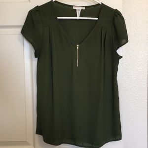 Olive Green Blouse